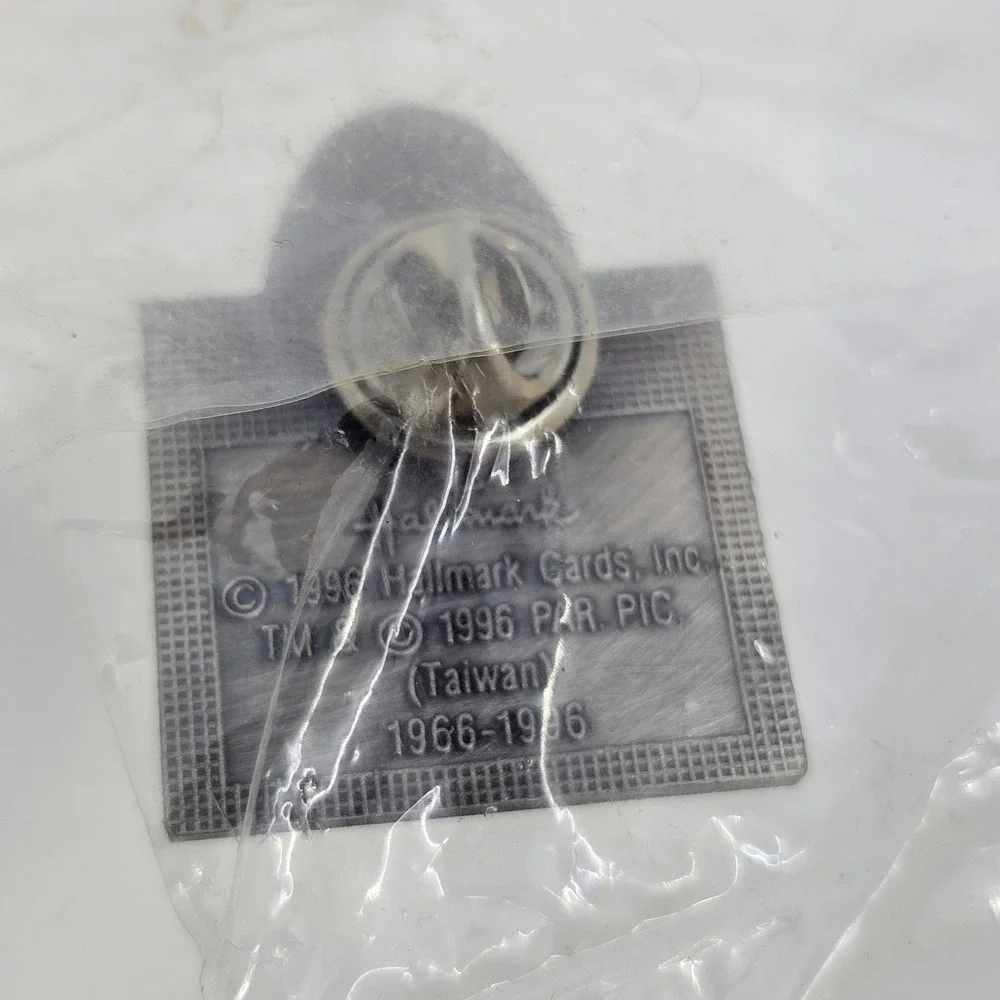 Star Trek 30 Years Hallmark Anniversary Lapel Pin Silver Pewter Tone